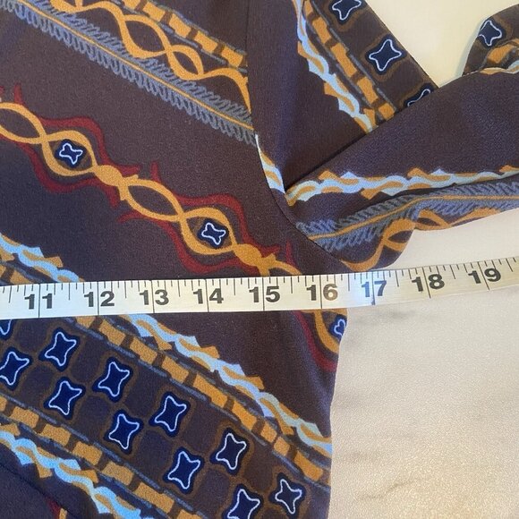 Free People Stella Retro Mod Multicolor Earth-tone Fall Mini Dress Size S Small - Picture 10 of 11